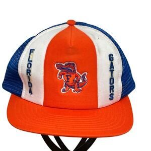 Vintage 80s Florida Gators SnapBack Trucker Hat Designer Award Headwear RARE